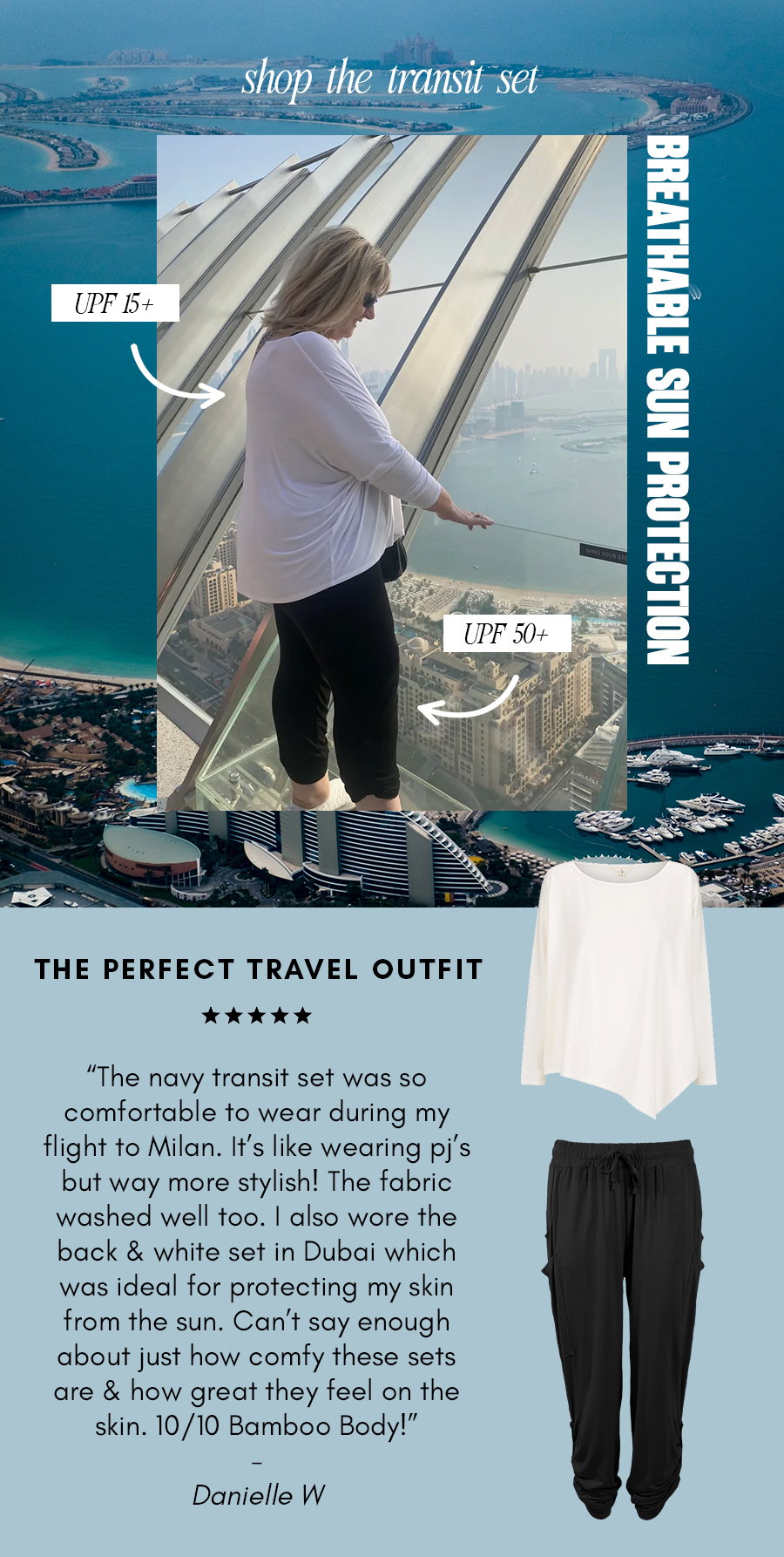Breathable Sun Protection! Shop the Transit Set
