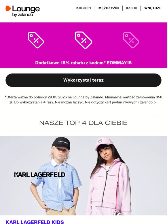 Dodatkowe 15% rabatu* | KARL LAGERFELD, Michael Kors & Napapijri ⎪ Tak. Wiele. Możliwości. 😍