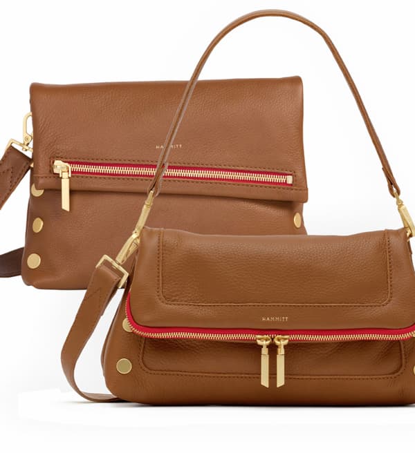 Beverely in mahogany brushed gold red zip, and shown vip med in same color