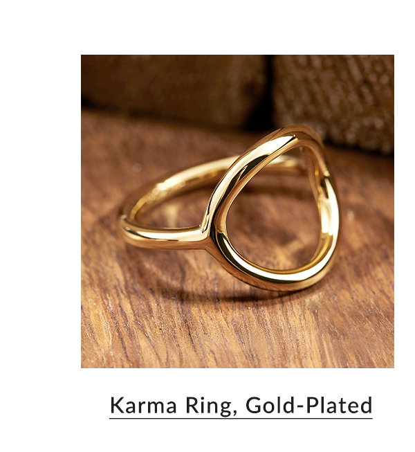 Karma Ring, Gold Plated