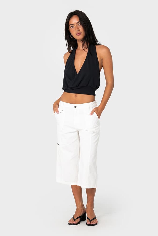 It Gyrl Low Rise Capri Cargo Pant