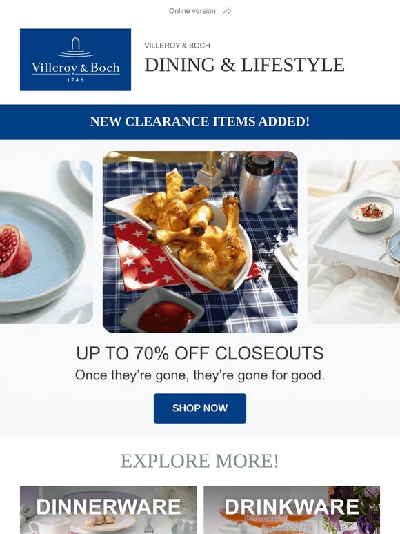 Up to 70% Off While Inventory Lasts