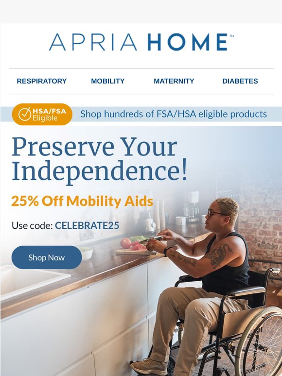 25% Off Mobility Aids And More
