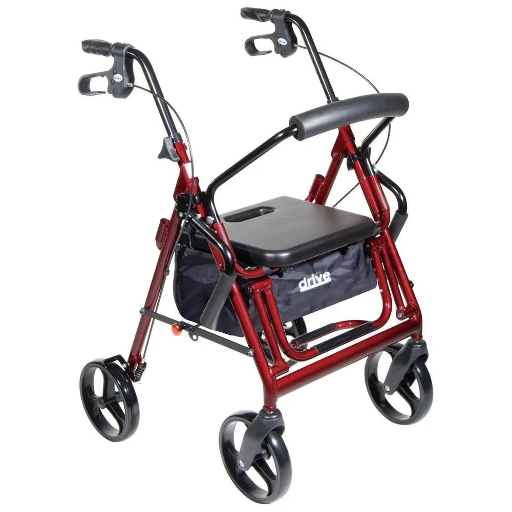 Image of Drive™ Duet 4-Wheel Rollator/Transport Chair
