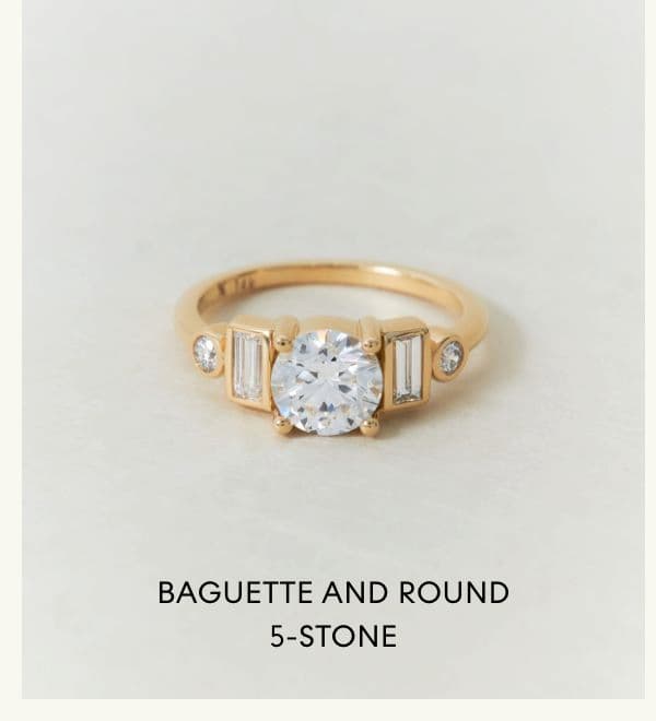 Baguette and Round 5-Stone