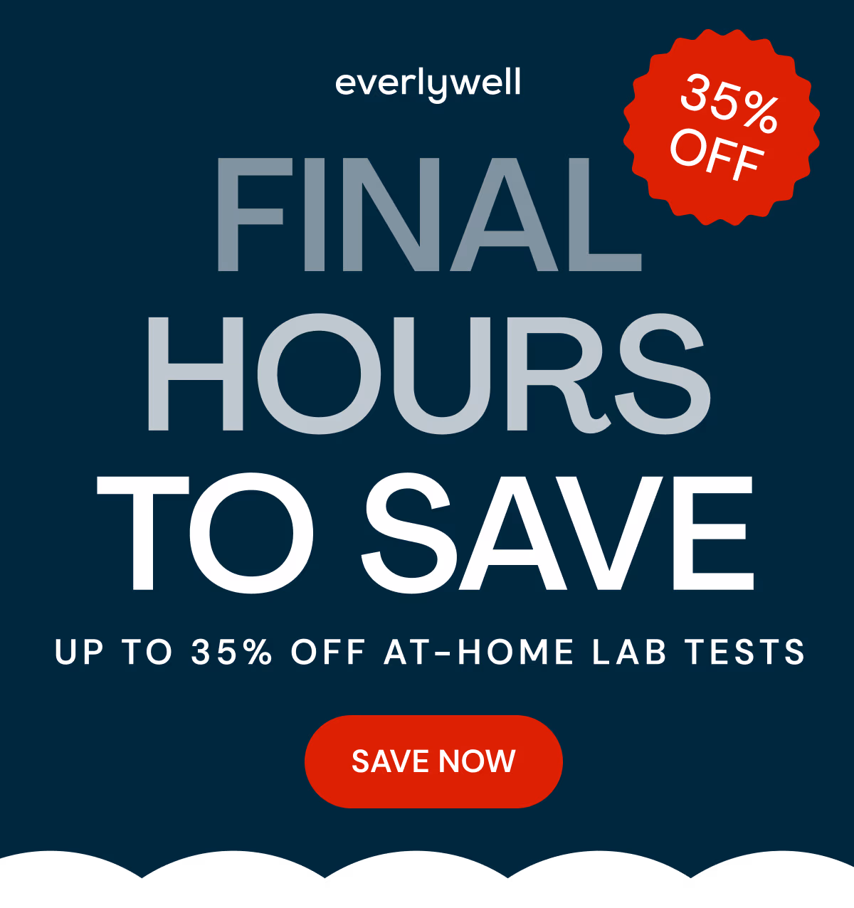 up to 35% OFF at-home lab tests
