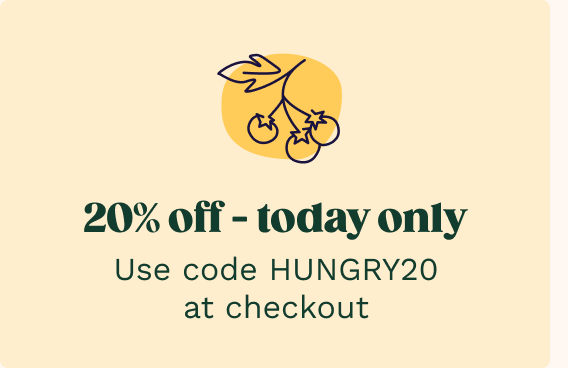 20% off - today only