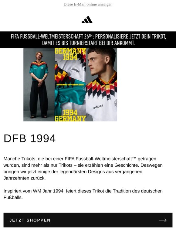 Unvergessene FIFA Fussball-Weltmeisterschaft™ Trikots