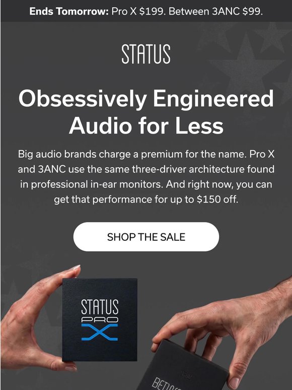 Ends Tomorrow 🚨 Up to $150 Off Triple-Driver Sound