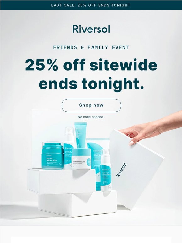 ⏰ Last call: 25% off sitewide