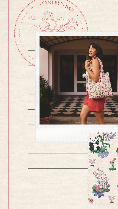 Cath Kidston Ecru Raspberry Garden Print Large Book Bag