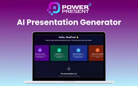 PowerPresent – AI Presentation Generator | Lifetime Access