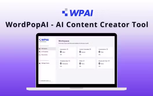 WordPopAI – AI Content Creator Tool | Lifetime Access
