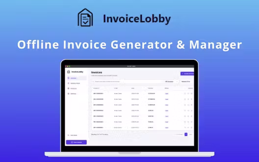 InvoiceLobby – Offline Invoice Generator & Manager (For macOS) | Lifetime Access