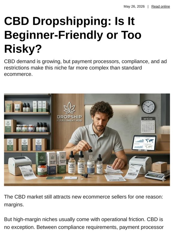 CBD Dropshipping: Is It Beginner-Friendly or Too Risky?