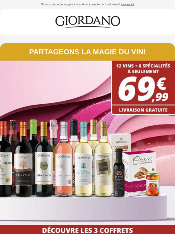 12 vins et 6 spécialités à seulement 69,99 € 🍷 - Livraison gratuite