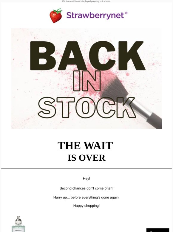 Finally back in stock 🙌