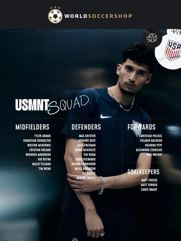 USA's squad is locked in 🇺🇸👕