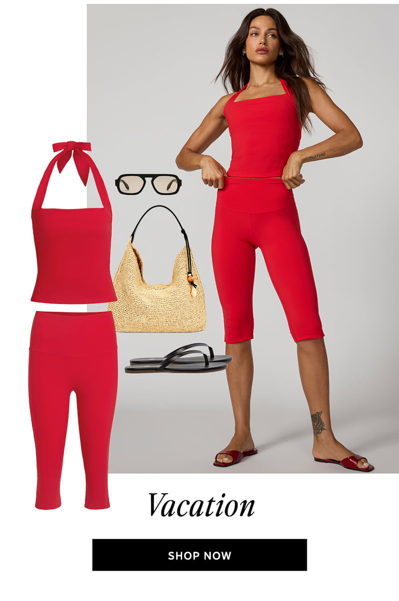 Shop Sculpt Halter Top Goji Berry