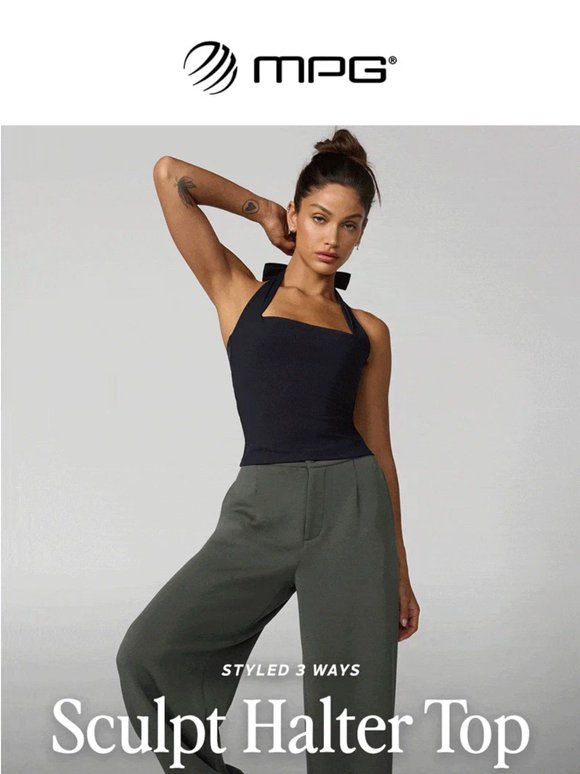 New: Sculpt Halter Top