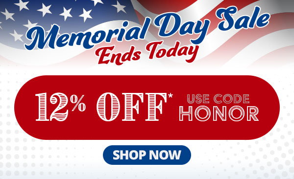 Last Chance! Memorial Day Sale Ends Today