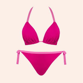Ibiza String Bikini Top Pink