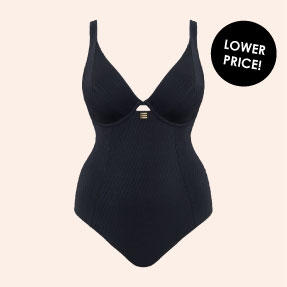 Jet Set Multiway Plunge Swimsuit Black