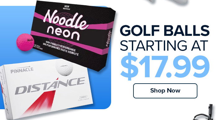 Golf Balls Starting at $17.99