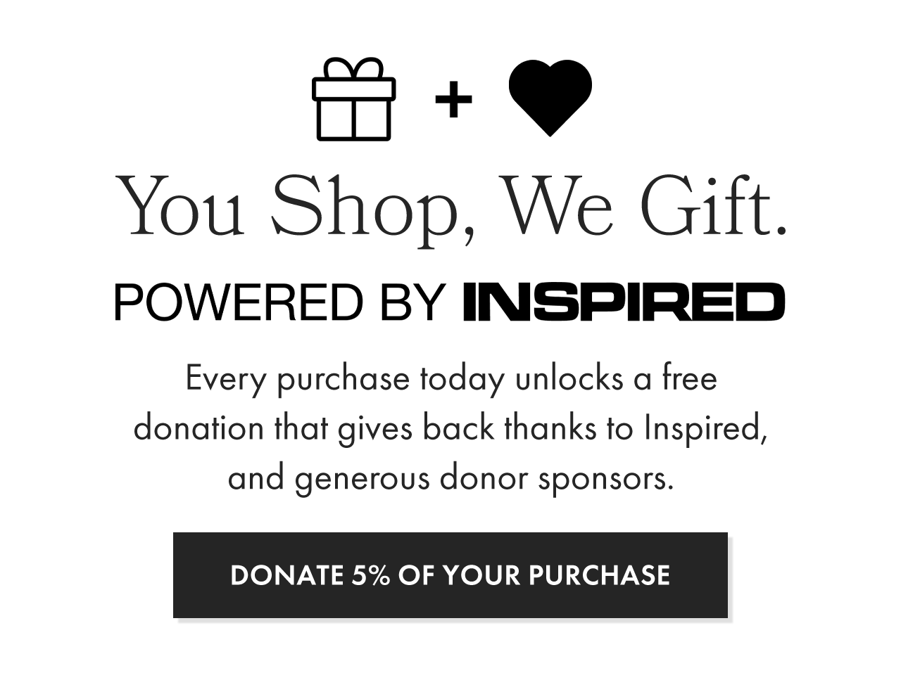 Donate 5% of Your Purchase