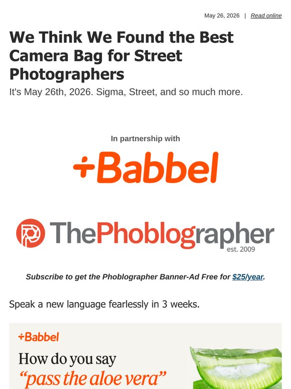 We Think We Found the Best Camera Bag for Street Photographers
