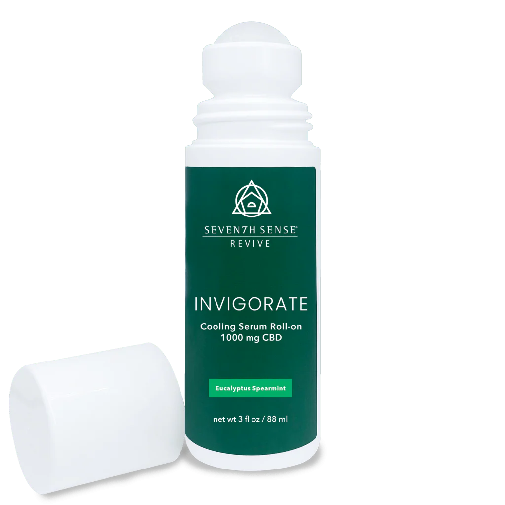 Image of Invigorate Cooling Serum Roll-on 1000mg Eucalyptus Spearmint