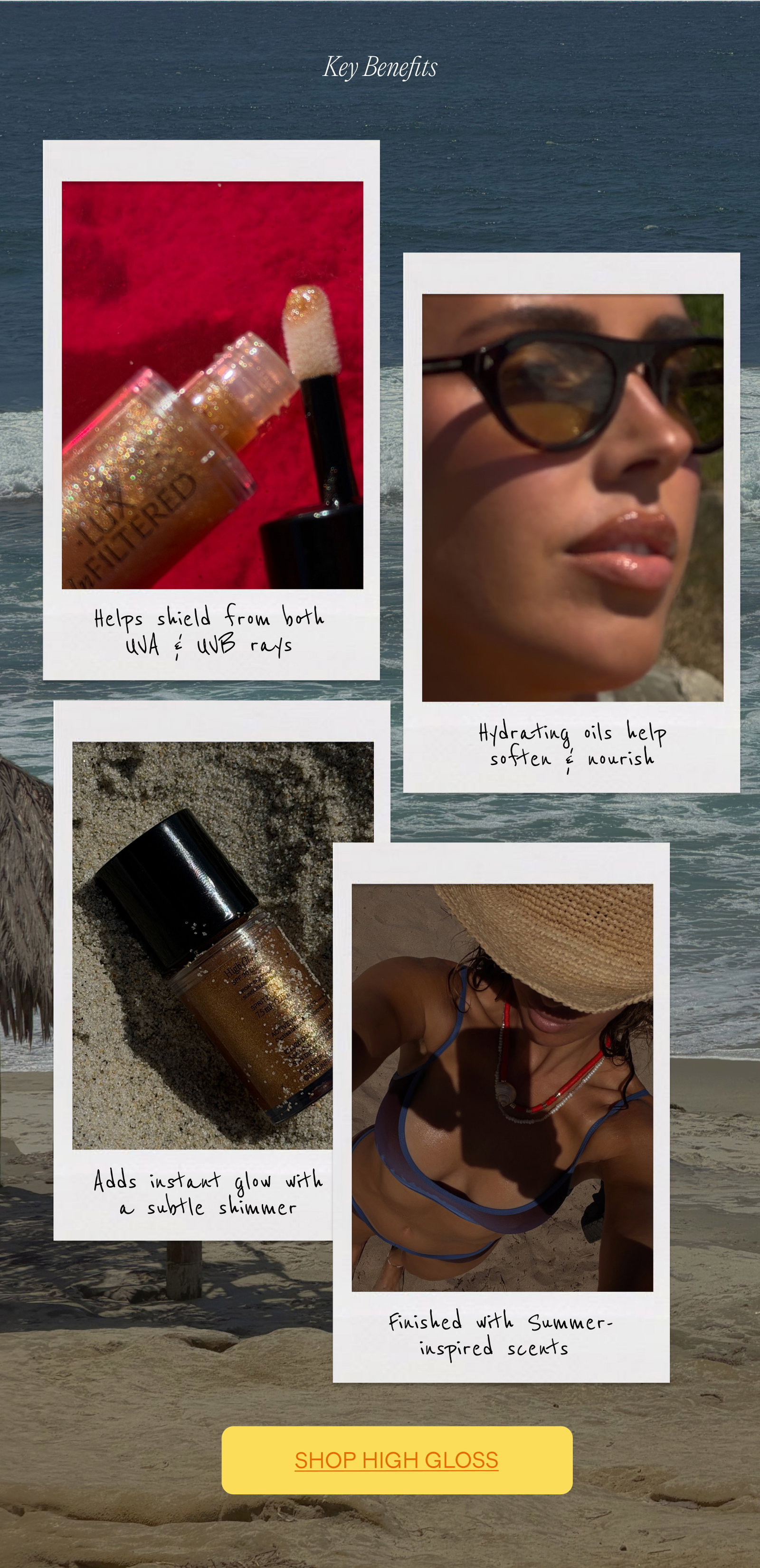 SPF 30. Skin-loving ingredients. Summer Inspired Scents.