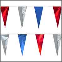 Colorful string pennants