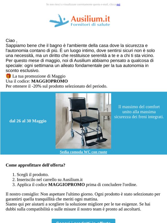 Ultima settimana di offerte della speciale promozione di Maggio!