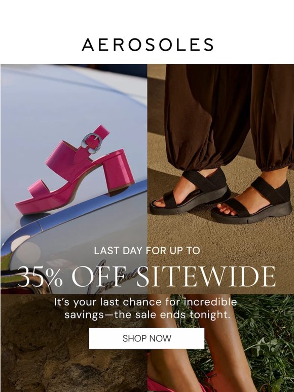 Last chance for up to 35% off sitewide