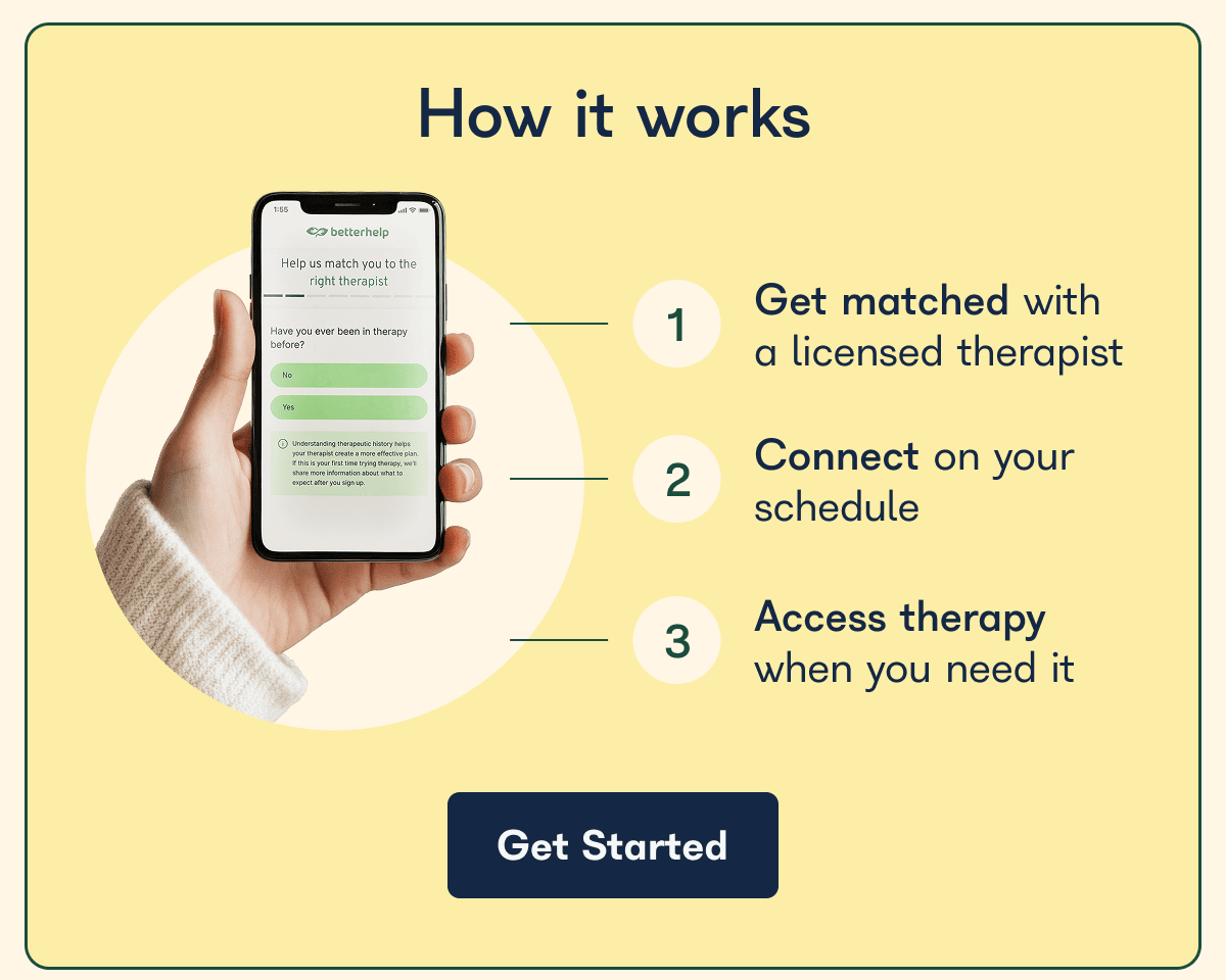 Get matched with 1 a licensed therapist 2 Connect on your schedule  3 Access therapy when you need it