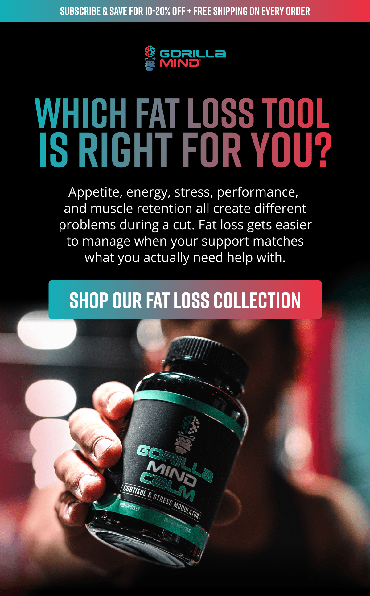Shop Our Fat Loss Collection - Gorilla Mind
