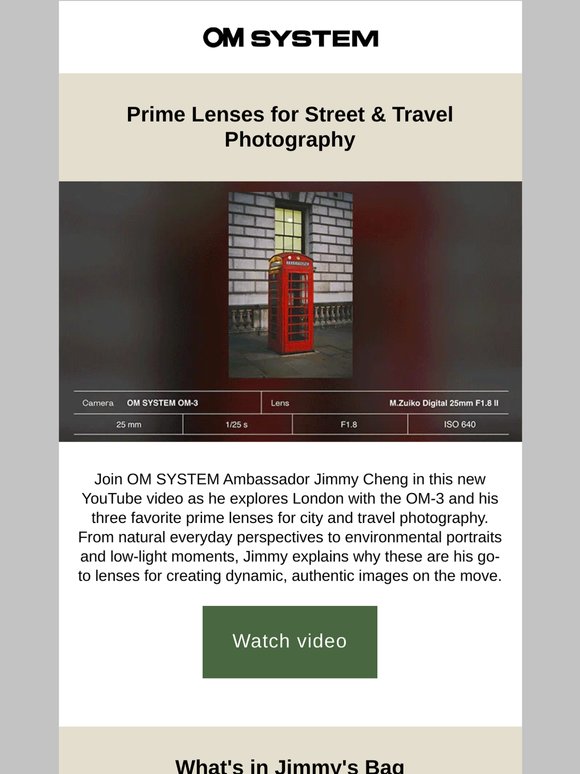 Jimmy's Favorite Primes for Travel & Street (VIDEO)