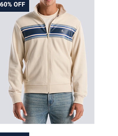 Shop the Chest Striped Fleece Track Jacket