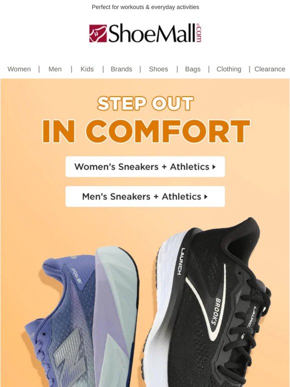 Hit your stride in comfy sneakers 🏃‍♂️‍➡️