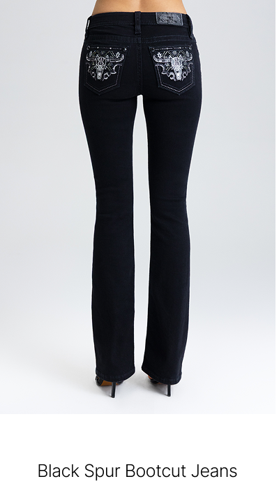 Black Spur Bootcut Jeans