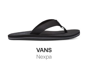 Vans Men's Nexpa Thong Sandals in Black