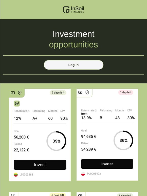 Investment Opportunities 🌱