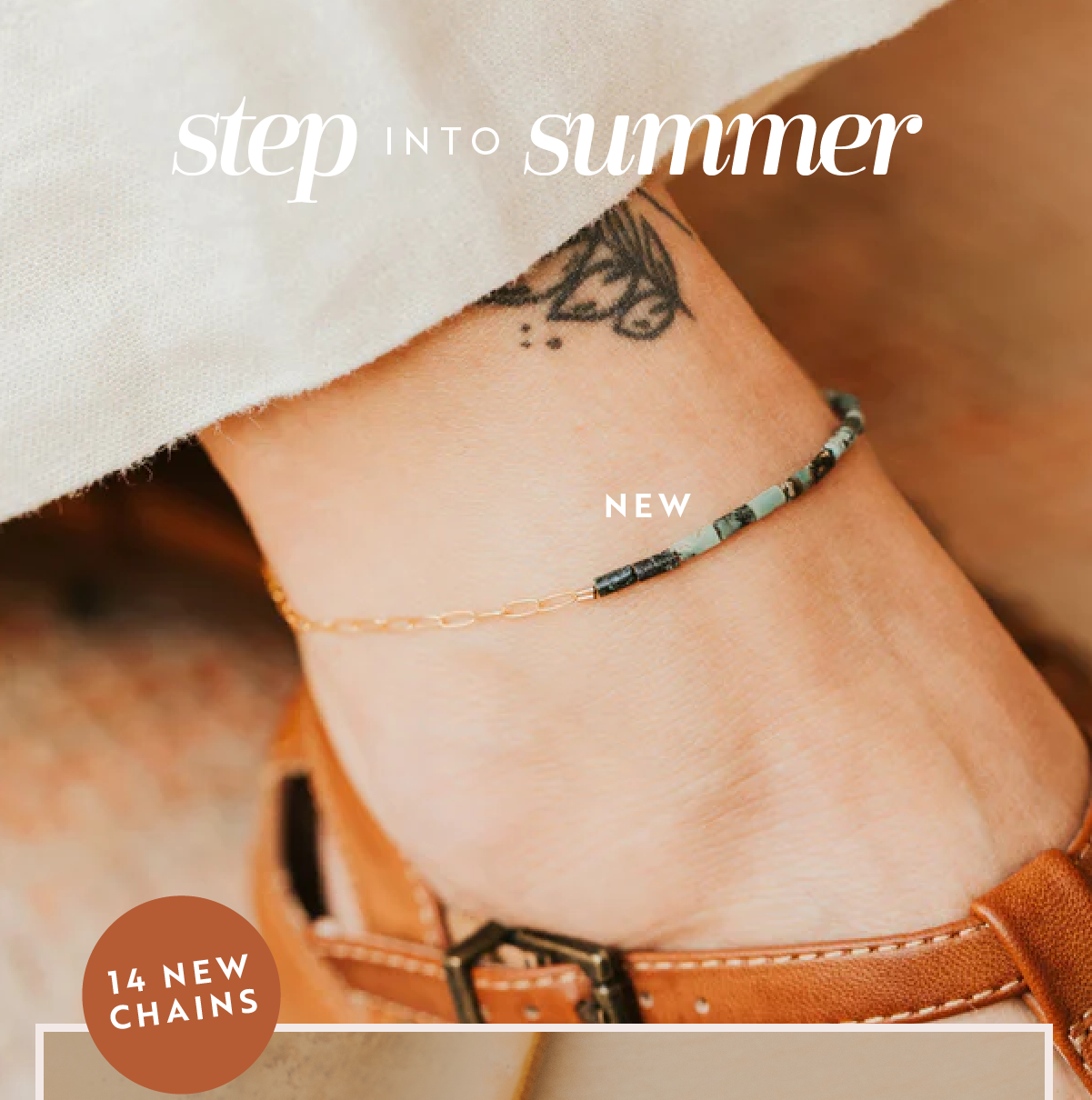 Step into summer with a new anklet! >