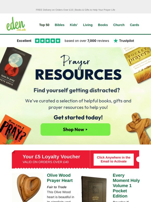 🙏 Boost Your Prayer Life | Books, Journals & Gifts + Your £5 Voucher