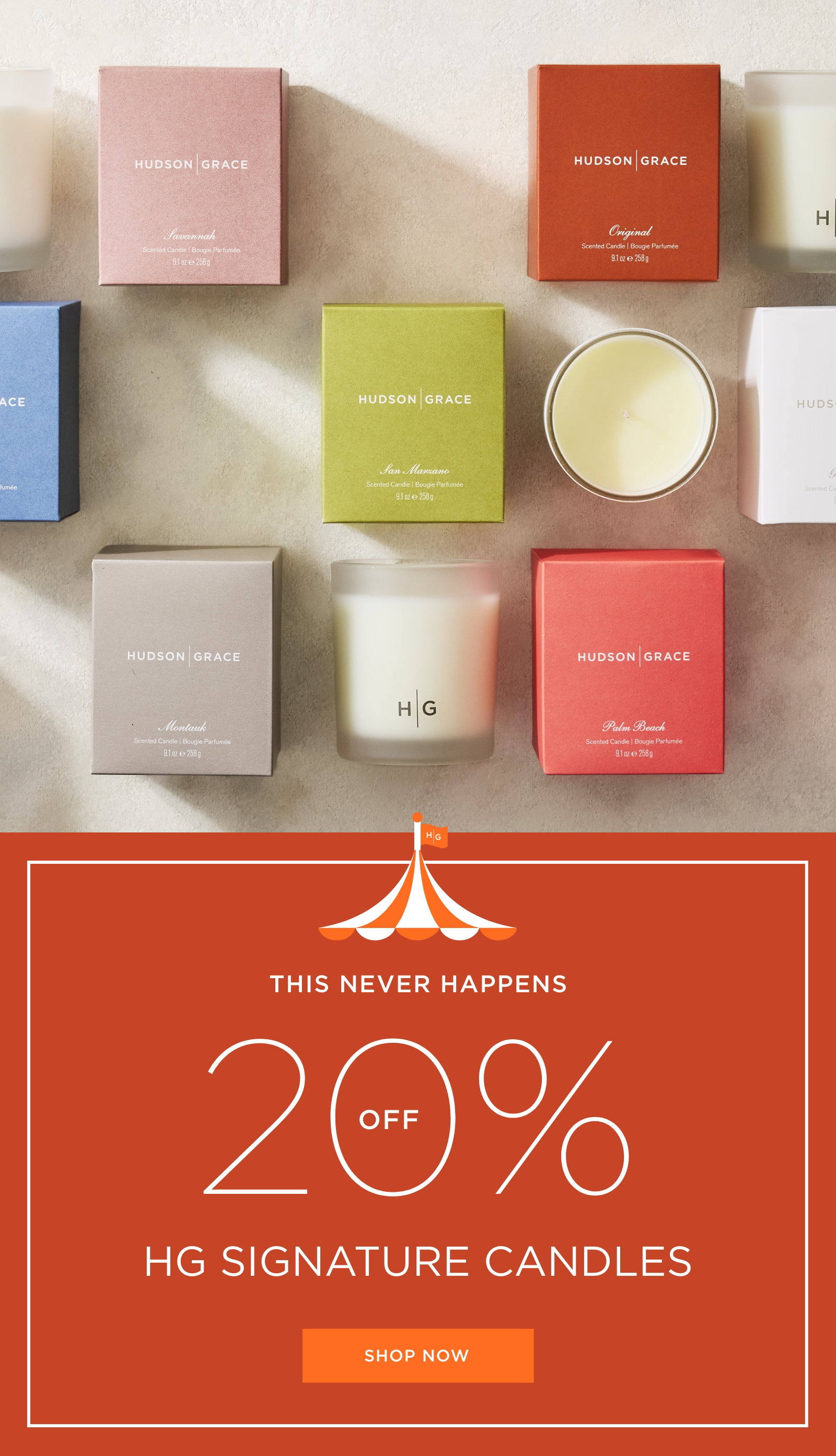 HG Scented Candles 20% Off