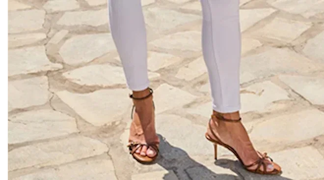 White Contour Waist Skinny Jeans