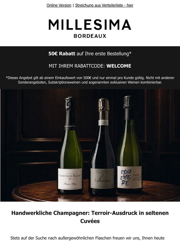 Neu: Handwerkliche Champagner-Schätze von unabhängigen Winzern