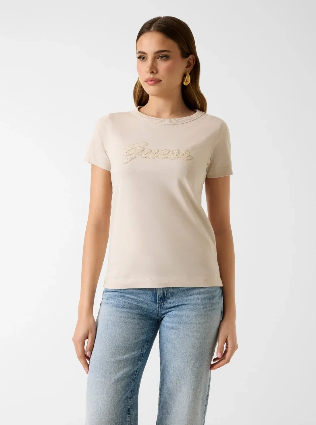 Image of Eco Slate 3D Guess Script T-Shirt