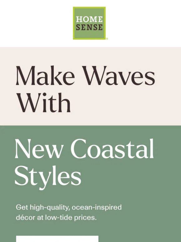 TRENDING: Coastal décor’s in store. 🐚